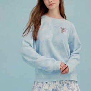 Roller Rabbit X LoveShackFancy Fun In The Sun Monkey Sweatshirt Blue Tie dye